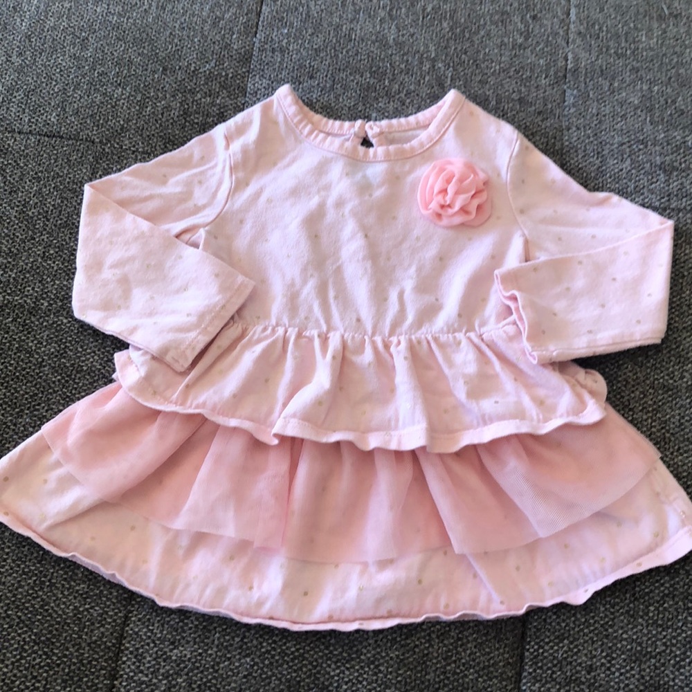 CHEROKEE GIRLS 6-9 Month Long Sleeve pink top